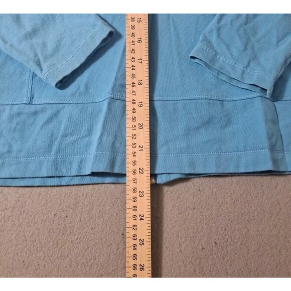 Nike Vintage Jogger Full Zip Womens L Light Blue Long Sleeve Cotton - Picture 8 of 9